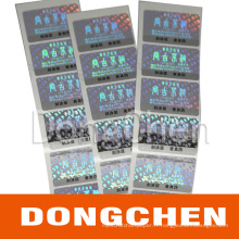 Invisible Code Scratch Off Impression Hologram Sticker